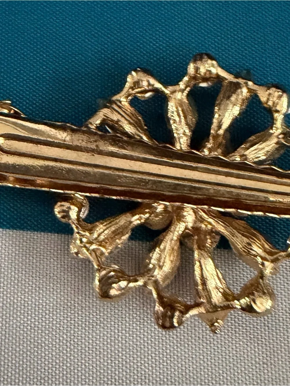 Gold & Rhinestone Decorative Hair Clips Set